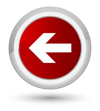 Geri ok simge ilk kırmızı yuvarlak düğmesi