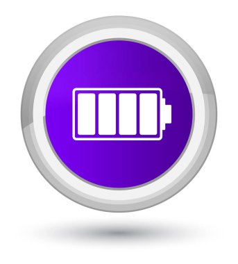 Batarya kutsal kişilerin resmi ana mor yuvarlak düğme