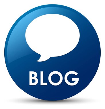 Blog (görüşme simgesi) mavi yuvarlak düğmesi