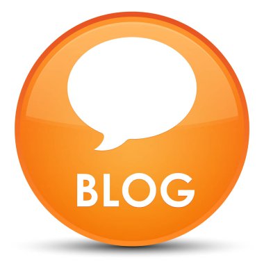 Blog (görüşme simgesi) özel turuncu yuvarlak düğmesine
