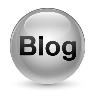 Blog camsı beyaz yuvarlak düğmesi