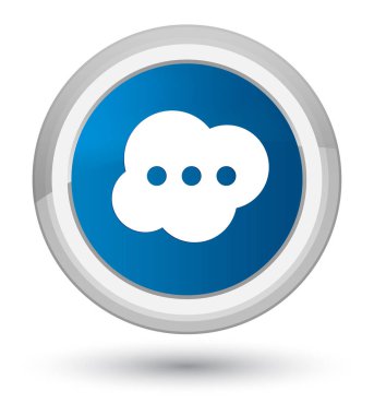 Beyin simgesi Başbakan düğmenin mavi