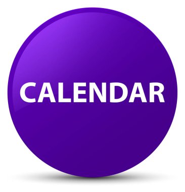 Takvim mor yuvarlak düğmesi