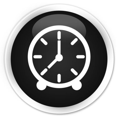 Saat simgesi sigorta primi siyah yuvarlak düğmesi
