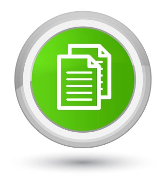 Belgeler simgesini asal yumuşak yeşil yuvarlak düğmesi