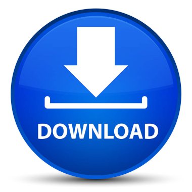 Özel mavi yuvarlak düğmesini indir