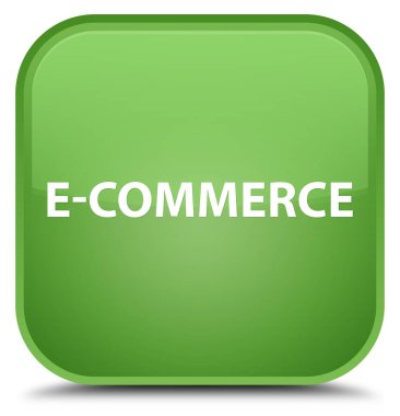 E-ticaret özel yumuşak yeşil kare düğme