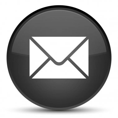 E-posta kutsal kişilerin resmi özel siyah yuvarlak düğme