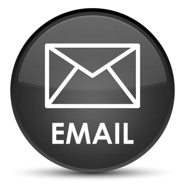 E-posta özel siyah yuvarlak düğmesini