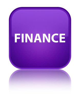 Finans özel mor kare düğme