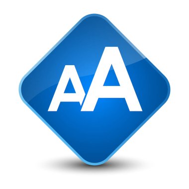 Yazı tipi boyutu kutsal kişilerin resmi zarif mavi elmas düğme