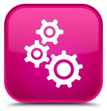 Gears'ın kutsal kişilerin resmi özel pembe kare düğme