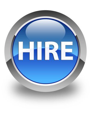 Parlak mavi yuvarlak düğme Kiralık