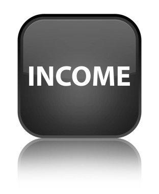 Gelir özel siyah kare düğme