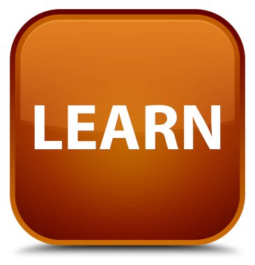 Özel kahverengi kare düğme öğrenin