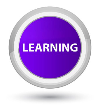 Öğrenme Başbakan mor yuvarlak düğmesi