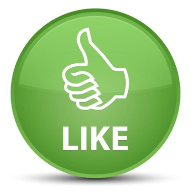 Düğme gibi özel yumuşak yeşil yuvarlak