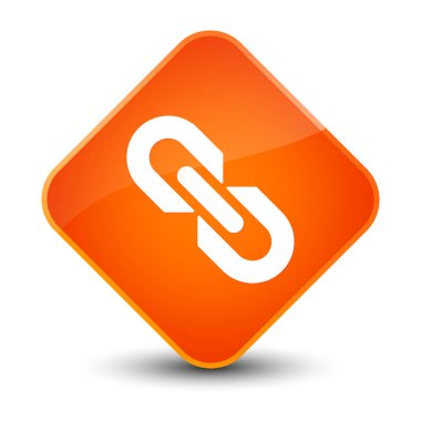 Bağlantı simgesini zarif Turuncu elmas düğmesini