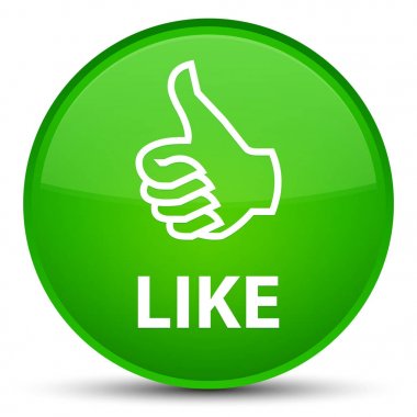 Düğme gibi özel yeşil yuvarlak