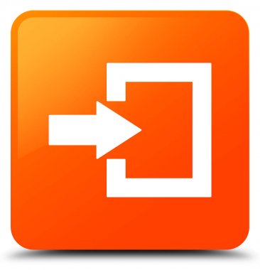 Oturum açma simgesi turuncu kare düğme