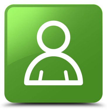 Üye kutsal kişilerin resmi yumuşak yeşil kare düğme