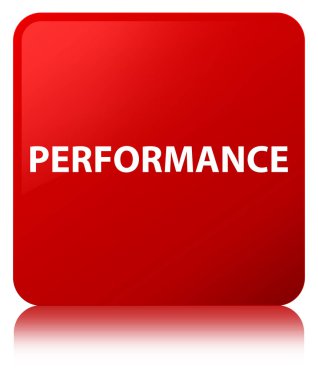 Performans kırmızı kare düğme