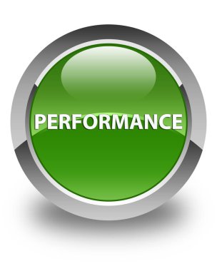 Performans parlak yumuşak yeşil yuvarlak düğme