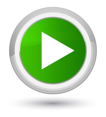 Yürüt simgesi Başbakan yeşil yuvarlak düğmesi