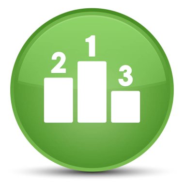 Podyum kutsal kişilerin resmi özel yumuşak yeşil yuvarlak düğme