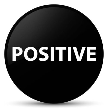 Pozitif siyah yuvarlak düğmesi
