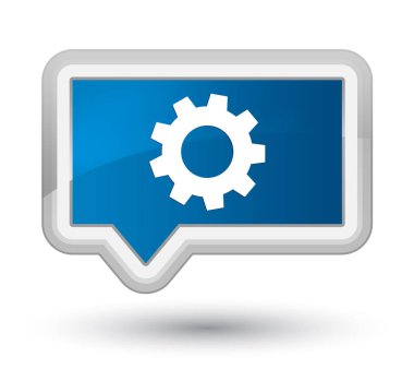 İşlem simgesi baş mavi bayrak düğmesini