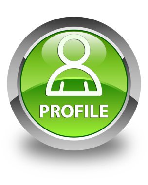 Profil (üye simgesi) parlak yeşil yuvarlak düğme