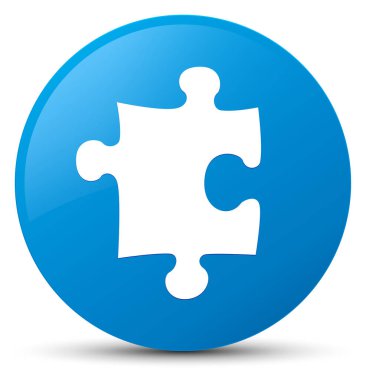 Simgesi mavi düğme mavi bulmaca