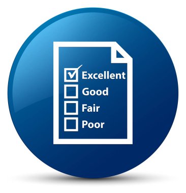 Soru formu simgesi mavi yuvarlak düğmesi