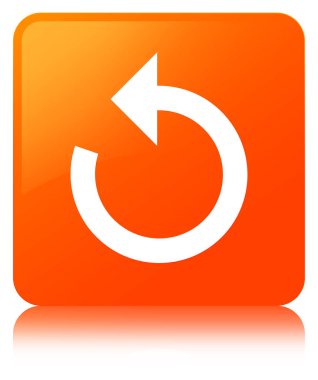 Yenile ok simgesi turuncu kare düğmesi