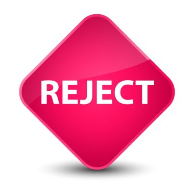 Zarif pembe elmas düğmesini reddetmek