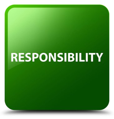 Sorumluluk yeşil kare düğme