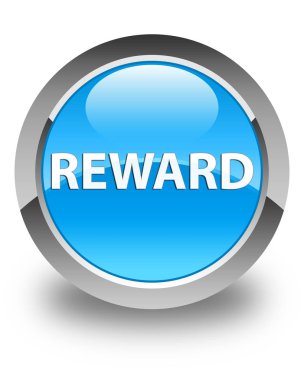 Ödül parlak mavi mavi yuvarlak düğmesi