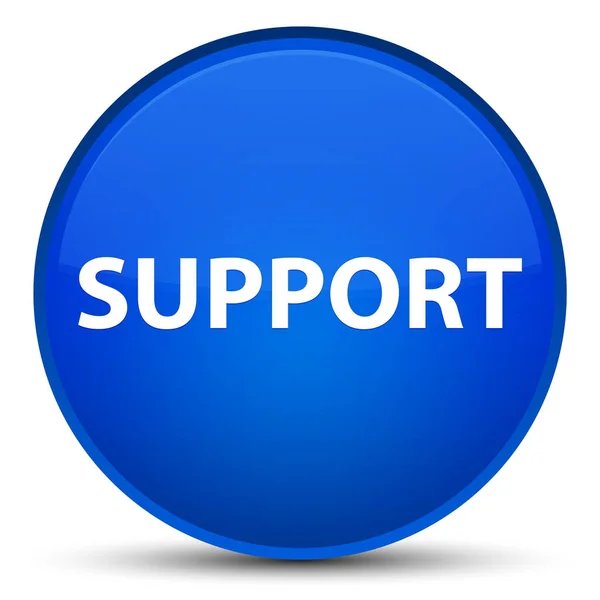 Support bouton rond bleu spécial — Photo