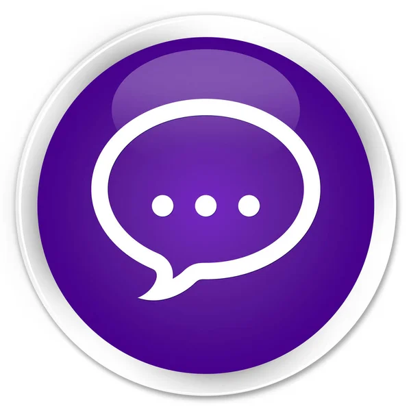 Talk icon premium purple round button