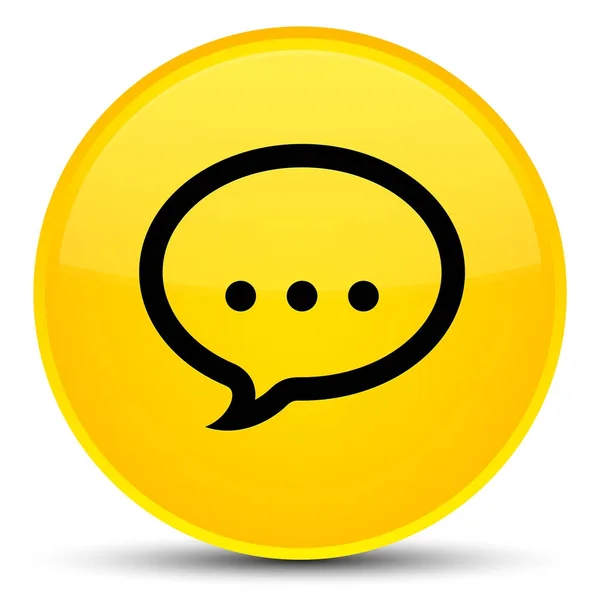 Talk icon special yellow round button