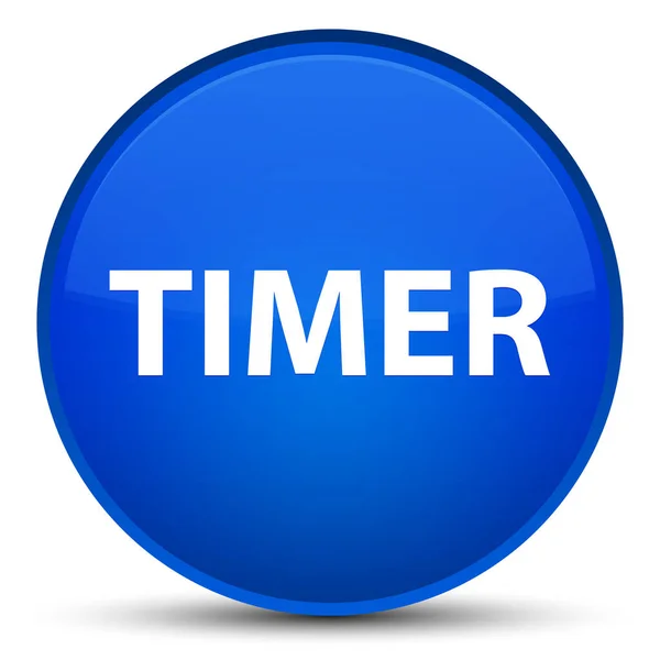 Timer spezielle blaue runde Taste — Stockfoto