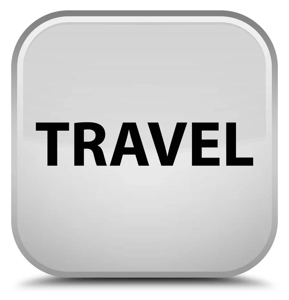 旅行特別な白い正方形ボタン — ストック写真