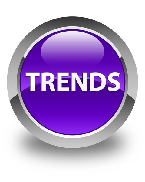 Trends glossy purple round button