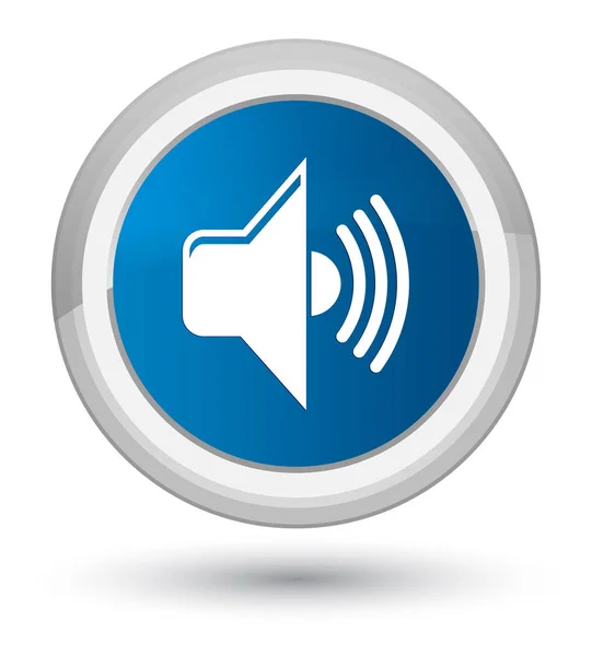 Volume icon prime blue round button — Stock Photo, Image