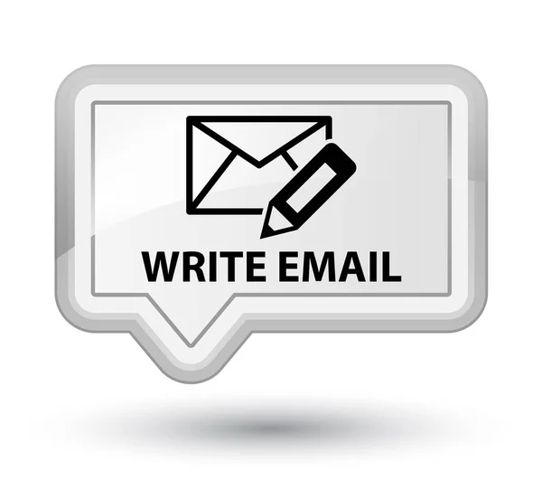 Write email prime white banner button