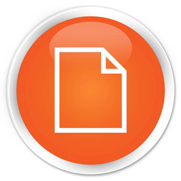 Pusta strona orange premium ikona okrągły przycisk — Zdjęcie stockowe