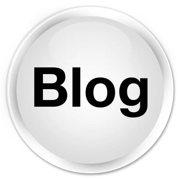Blog premium wit ronde knop — Stockfoto