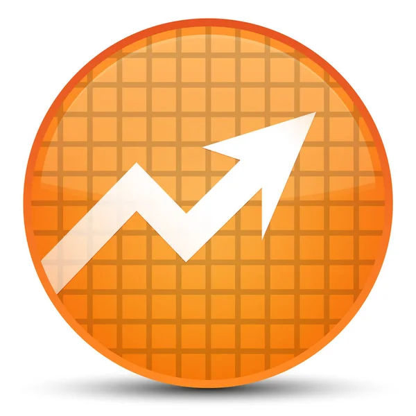 Business graph icon special orange round button — Stock Photo, Image