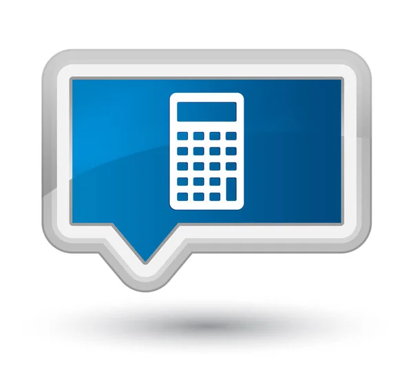 Calculator icon prime blue banner button — Stock Photo, Image